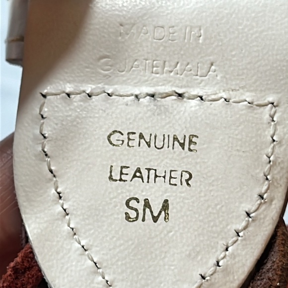 colorful Braided Leather BELT Purple white yellow Rainbow 1.5”w GUATEMALA Small - Picture 5 of 11